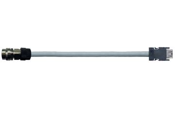 readycable® encoder cable suitable for Mitsubishi Electric MR-J3ENSCBL-xxx-H, base cable, PUR 7.5 x d