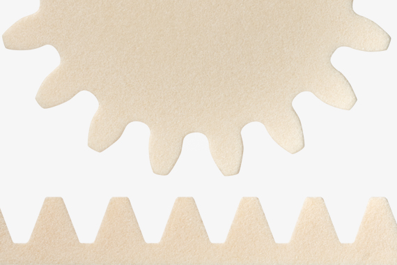 เกียร์และแร็คที่พิมพ์ด้วย 3D