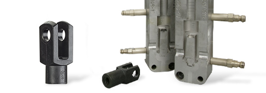 เครื่องมือการฉีดขึ้นรูปผลิตจากอลูมิเนียม โดยมีส่วนประกอบที่ผลิตอยู่ภายใน