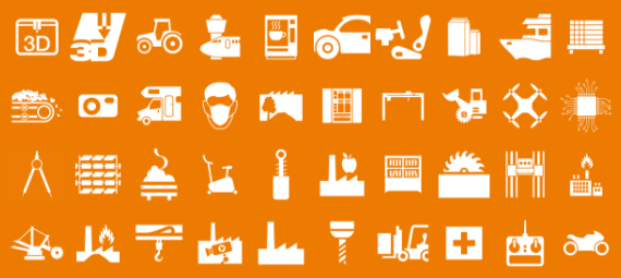 สัญลักษณ์ของอุตสาหกรรม igus