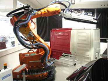 ตัวอย่างการใช้งานสายเคเบิลหุ่นยนต์