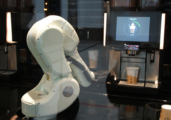 หุ่นยนต์ชงกาแฟพร้อมตลับลูกปืนแหวนแกว่ง PRT