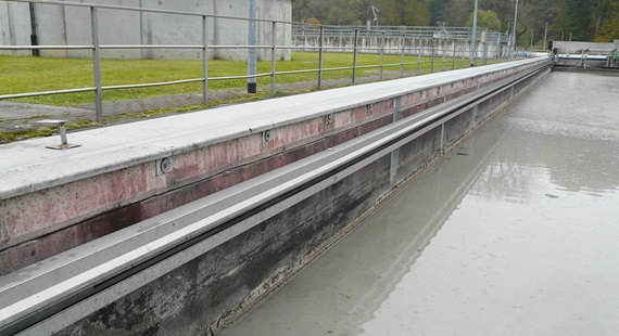 ระบบ flizz พื้นฐานในบ่อพักน้ำหลักมีความยาว 58 เมตร