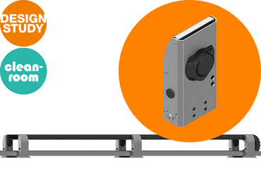 roller supports ที่เข้ากันได้กับคลีนรูม