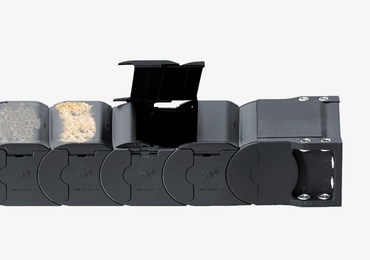 Energy chain สำหรับการป้องกันฝุ่นและเศษผง