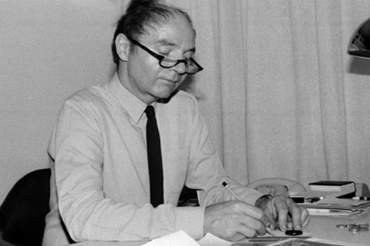 Günter Blase ในปี 1964 ในสำนักงานของเขาที่ igus